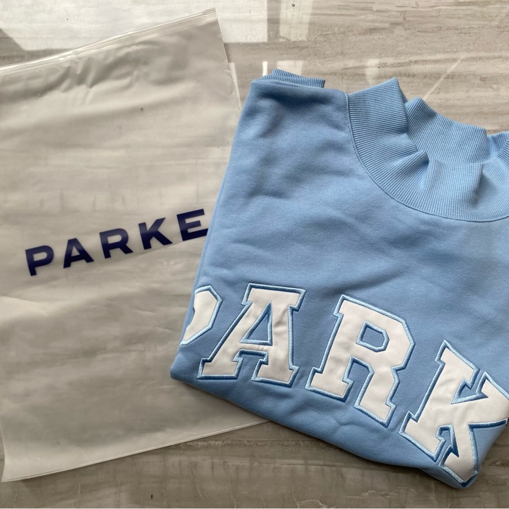 Parke Women's Light Blue Logo Sweatshirt
